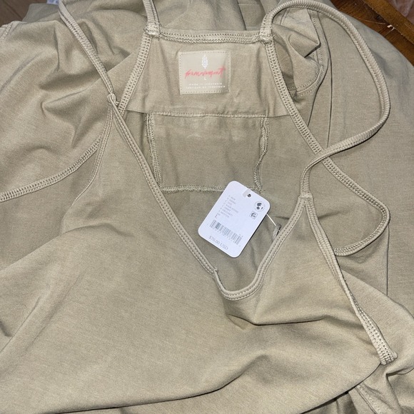 Free People FP Movement Hot Shot Pants Jumpsuit Green Relax Pants Harem L - Picture 7 of 8